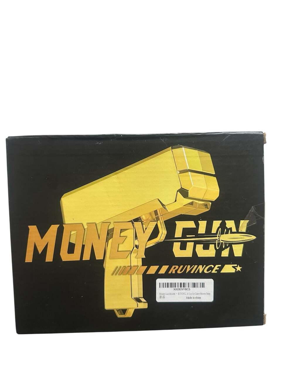 Ruvince Money Gun Shooter Handheld Cash Cannon Prop for Games and Parties
